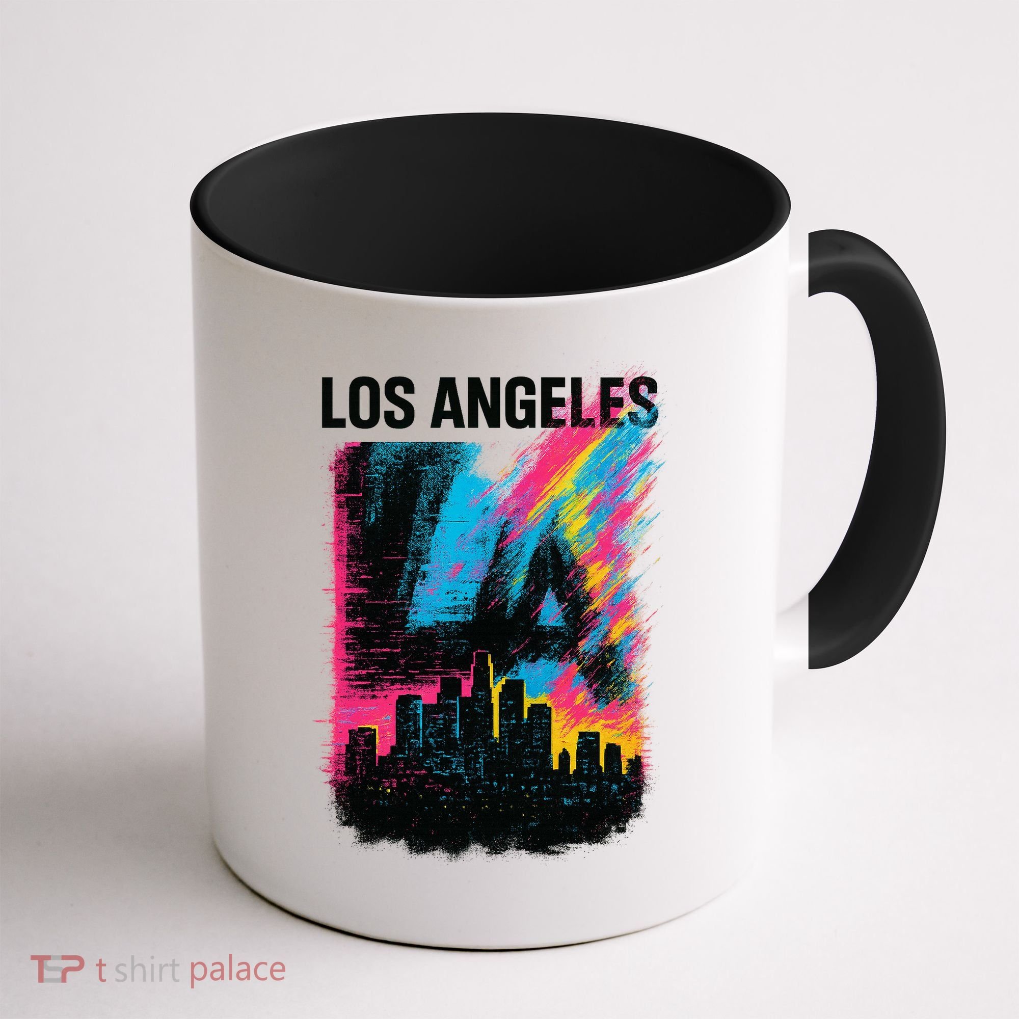 Electric LA Skyline Coffee Mug