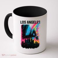 Electric LA Skyline Coffee Mug thumb 0