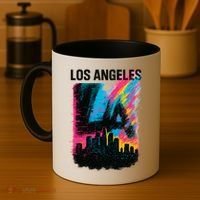Electric LA Skyline Coffee Mug thumb 4