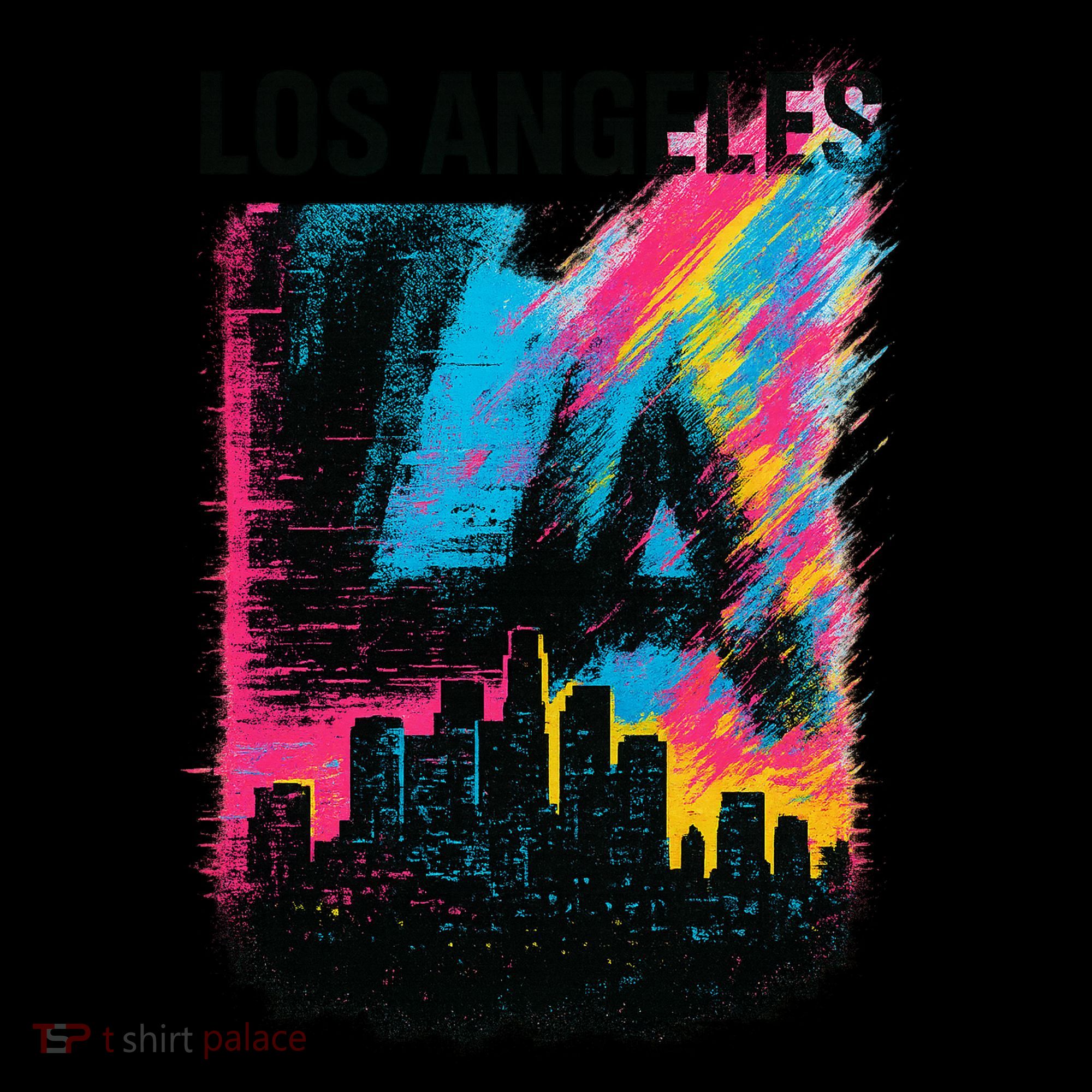 Electric LA Skyline Coffee Mug