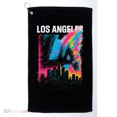 Electric LA Skyline Golf Towel