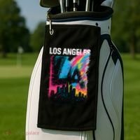 Electric LA Skyline Golf Towel thumb 2
