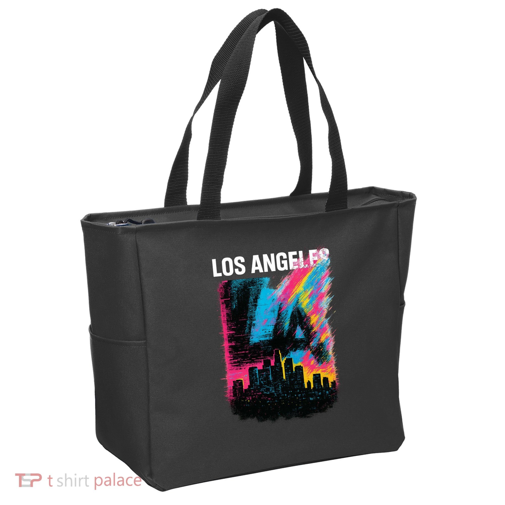 Electric LA Skyline Tote Bag