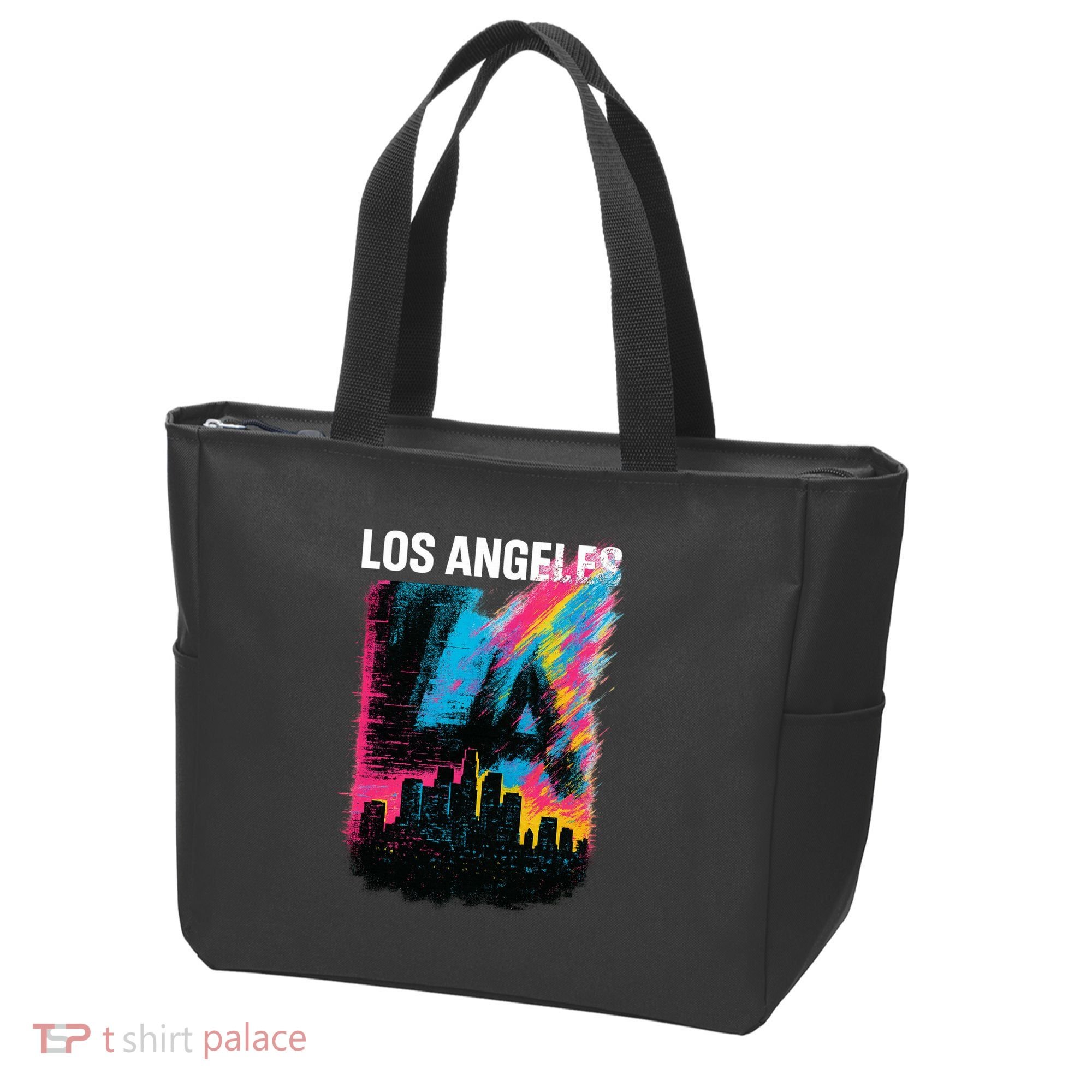 Electric LA Skyline Tote Bag