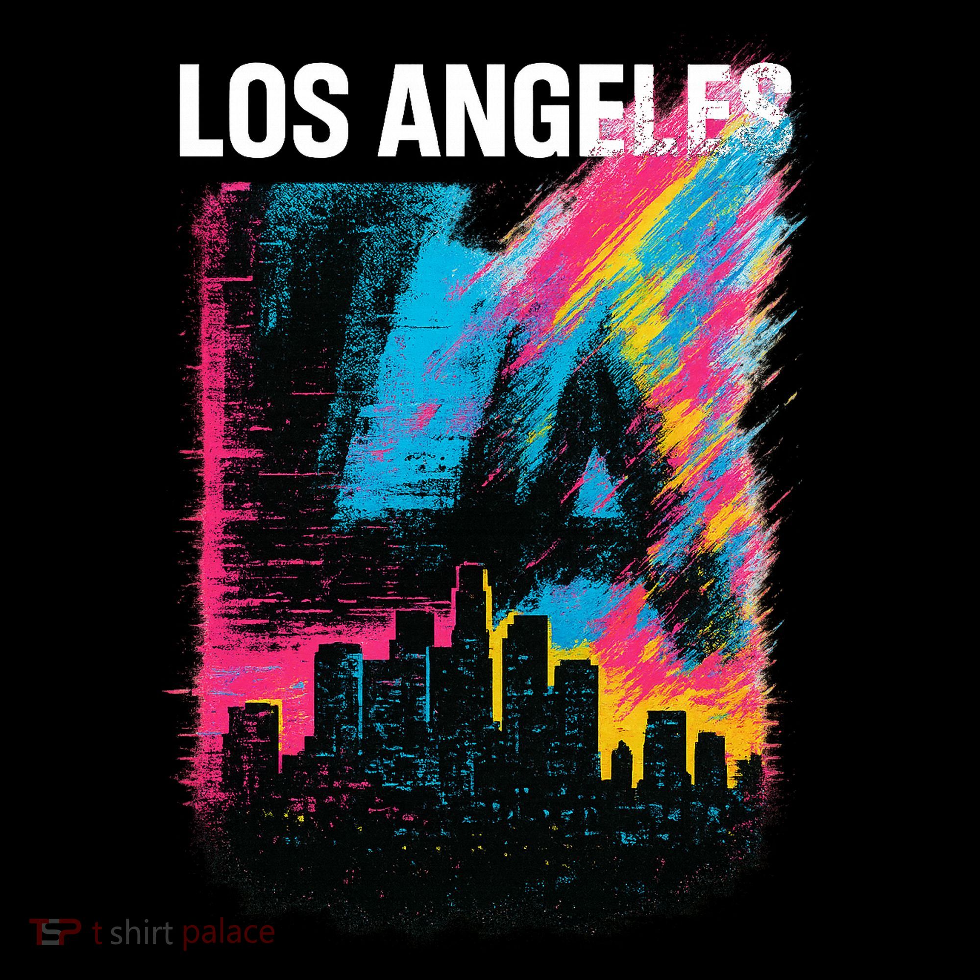 Electric LA Skyline Tote Bag