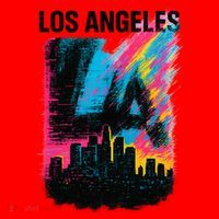 Electric LA Skyline Santa Hat thumb 1