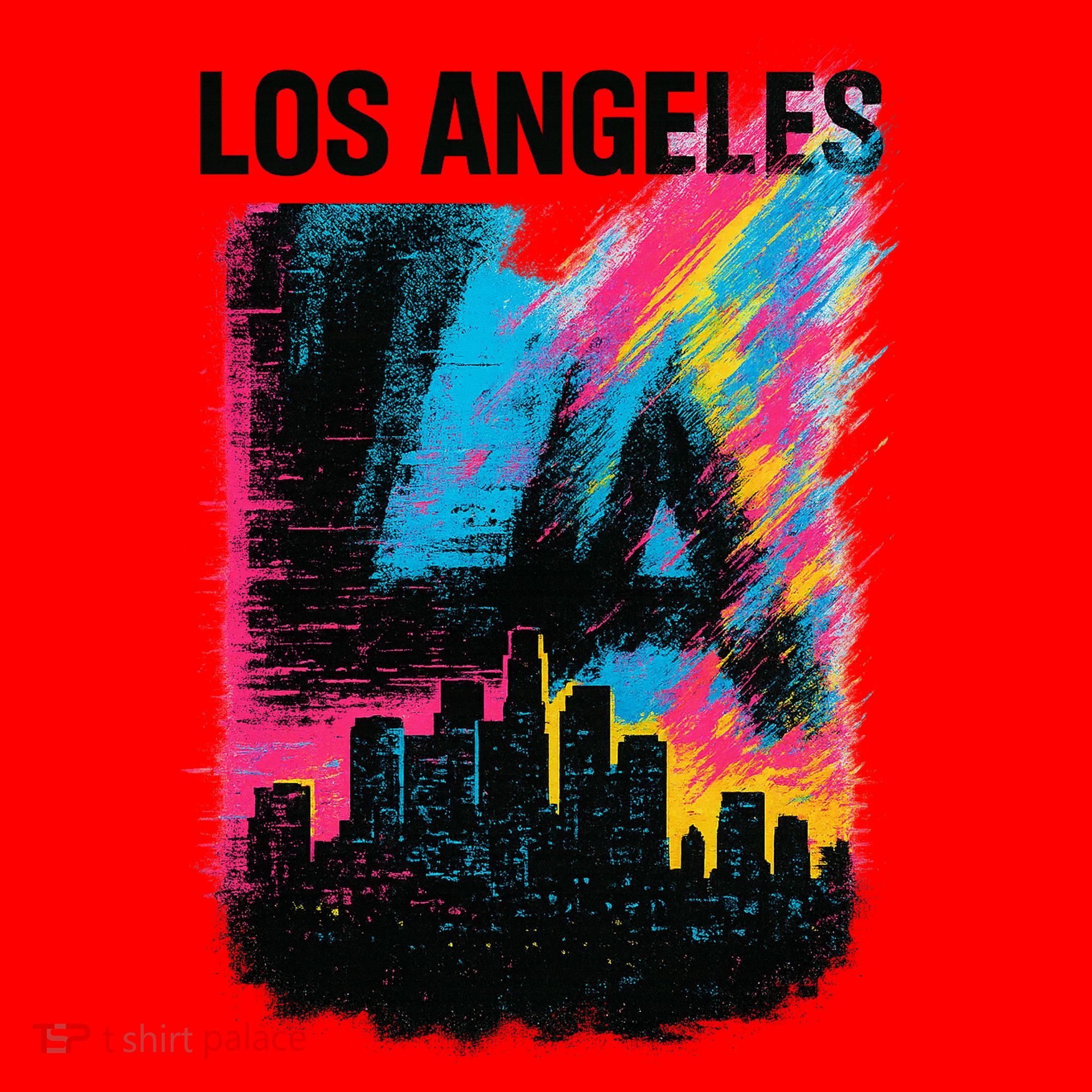 Electric LA Skyline Santa Hat