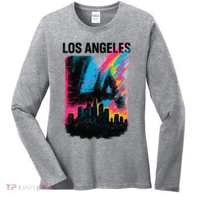Electric LA Skyline Women's Long Sleeve Shirt