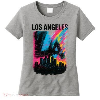 Electric LA Skyline Women's T-Shirt