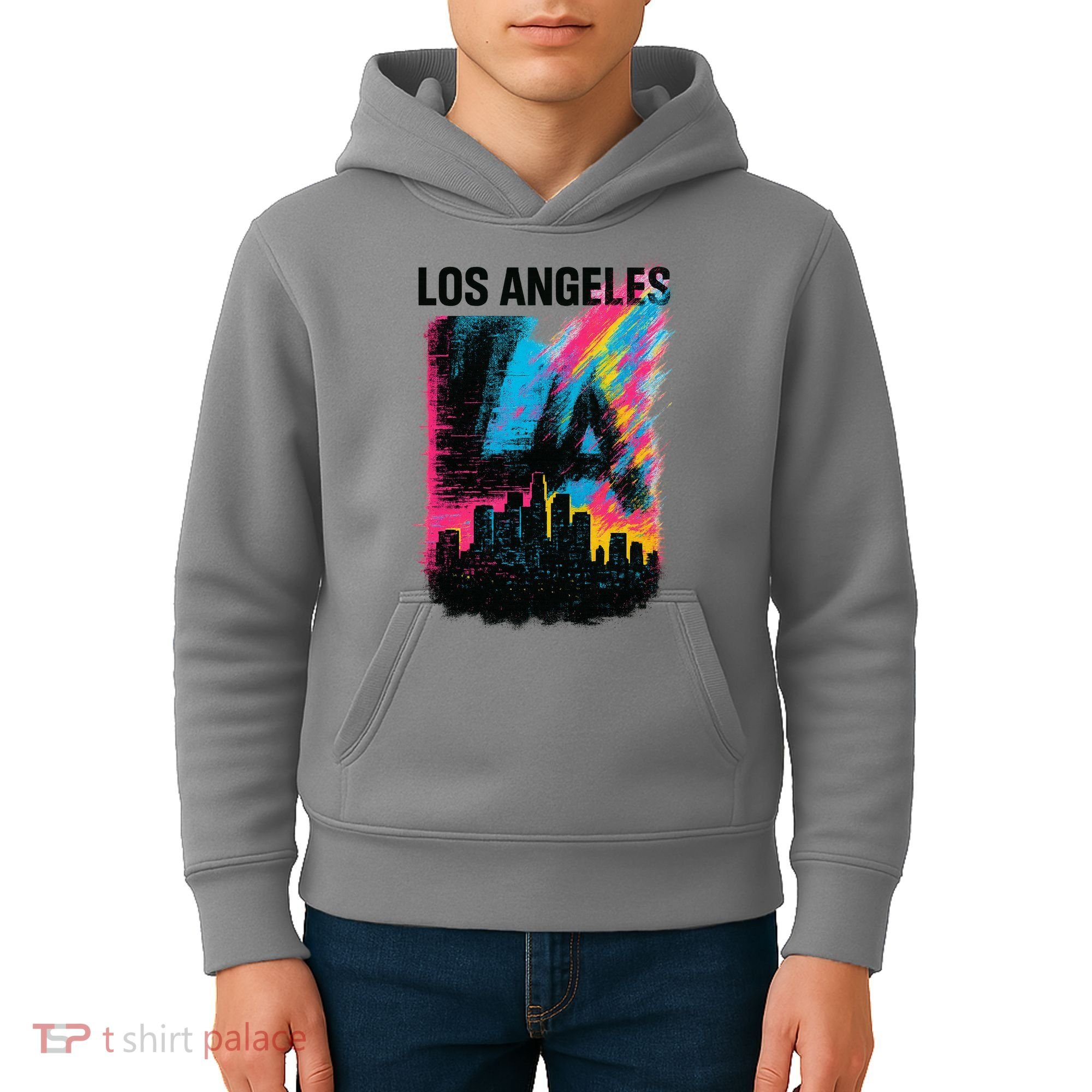 Electric LA Skyline Kids Hoodie