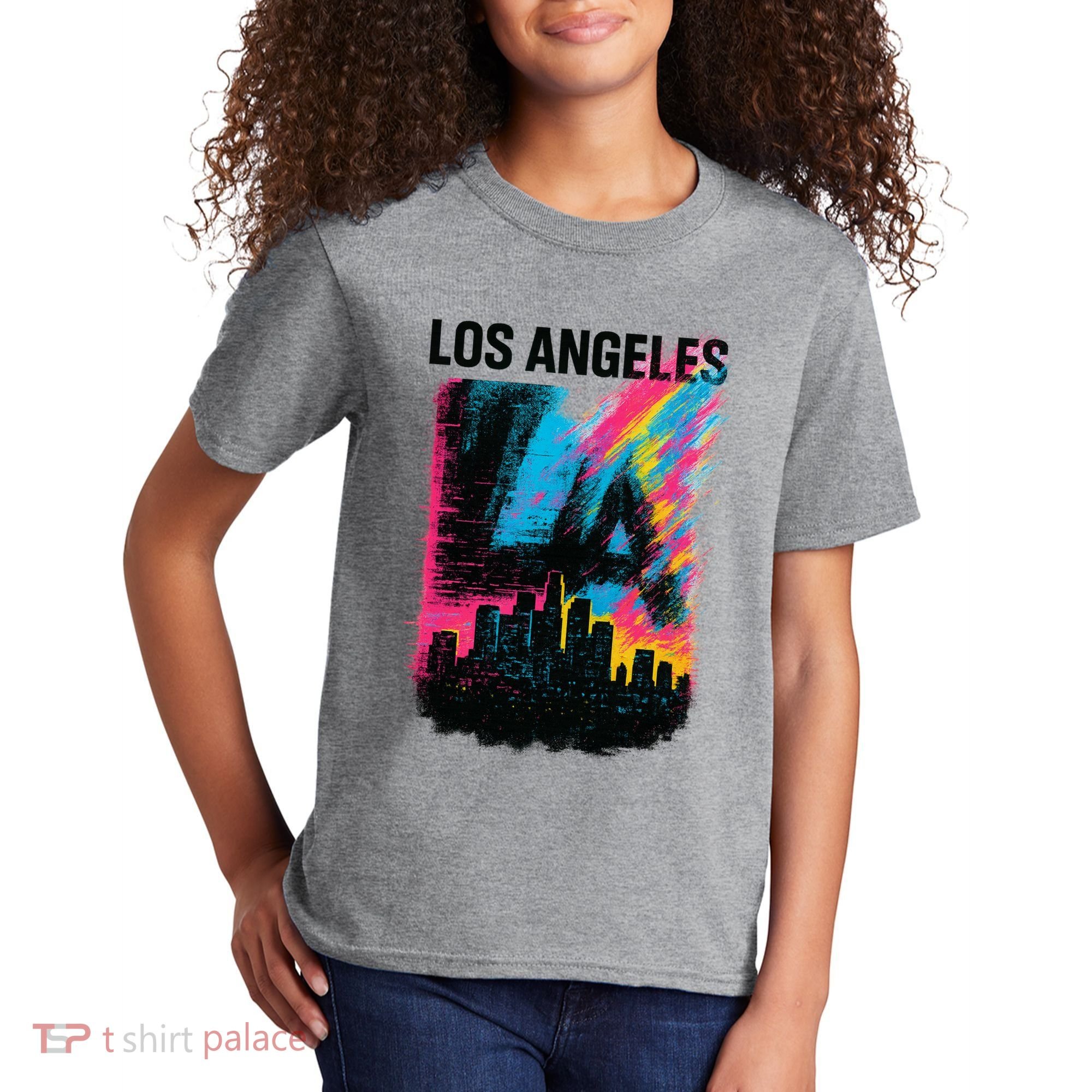 Electric LA Skyline Kids T-Shirt