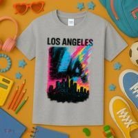 Electric LA Skyline Kids T-Shirt thumb 3