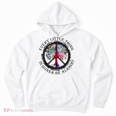 Every little thing is gonna be alright Yoga tree root color Hoodie