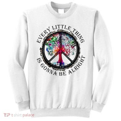 Every little thing is gonna be alright Yoga tree root color Sweatshirt