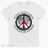 Every little thing is gonna be alright Yoga tree root color T-Shirt thumb 0