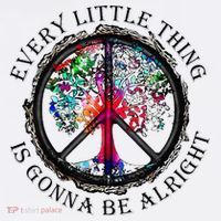 Every little thing is gonna be alright Yoga tree root color T-Shirt thumb 7