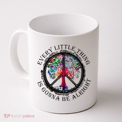 Every little thing is gonna be alright Yoga tree root color Coffee Mug
