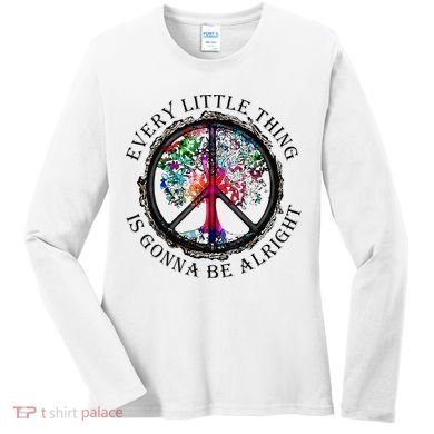 Every little thing is gonna be alright Yoga tree root color Women's Long Sleeve Shirt