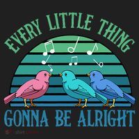 Every Little Thing Is Gonna Be Alright Bird Cute Adorable Women's Sweatshirt thumb 2