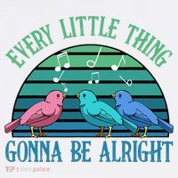 Every Little Thing Is Gonna Be Alright Bird Cute Adorable Mousepad thumb 1