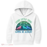 Every Little Thing Is Gonna Be Alright Bird Cute Adorable Kids Hoodie thumb 0