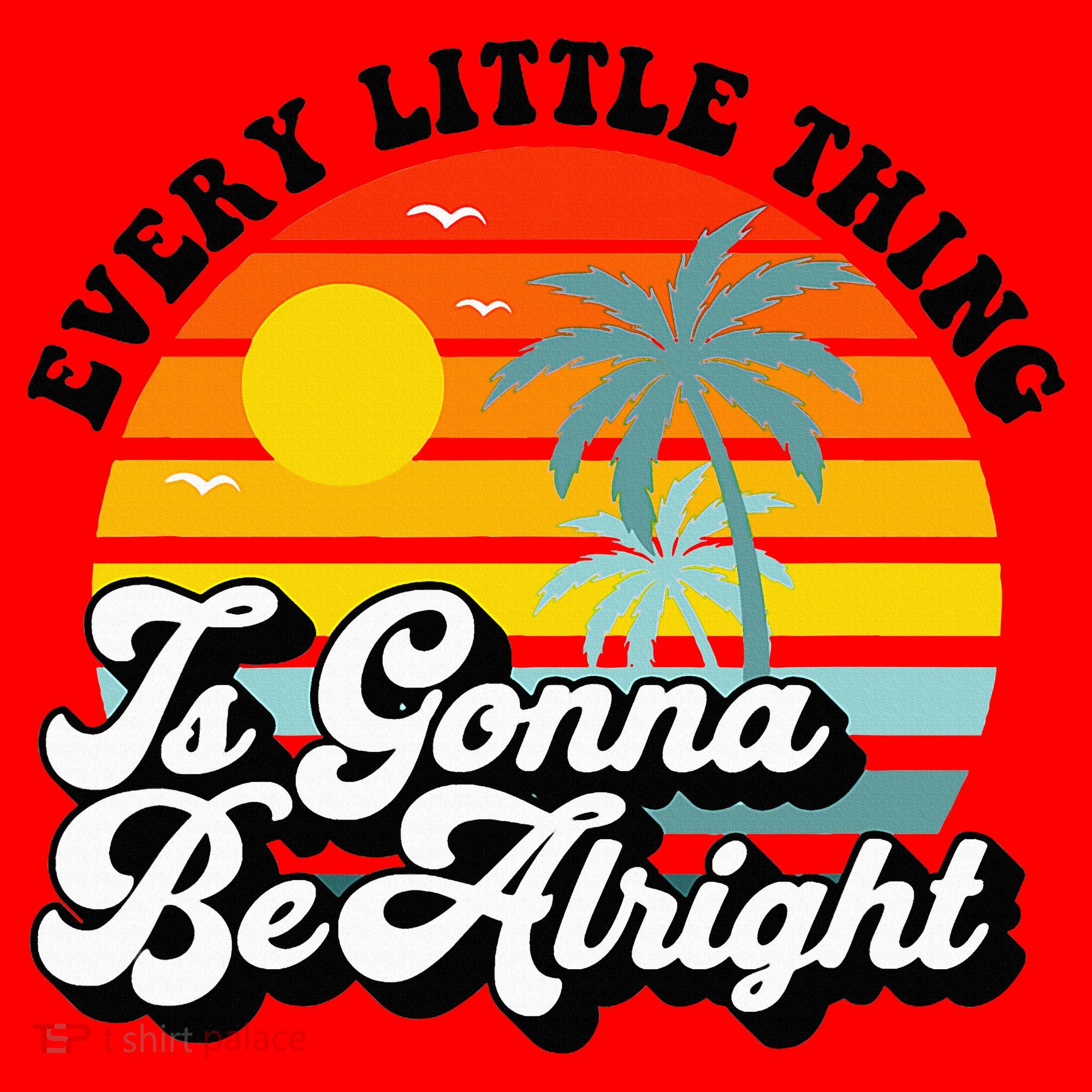 Every Little Thing Is Gonna Be Alright Jamaica Island Santa Hat