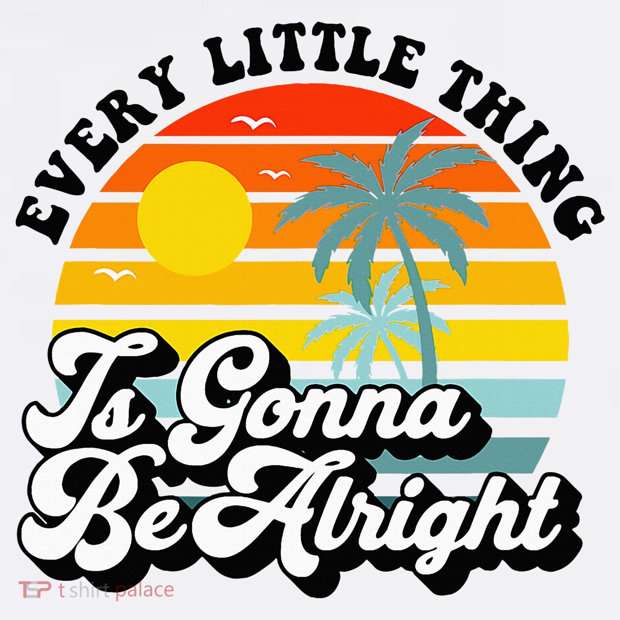 Every Little Thing Is Gonna Be Alright Jamaica Island Women's Long Sleeve Shirt