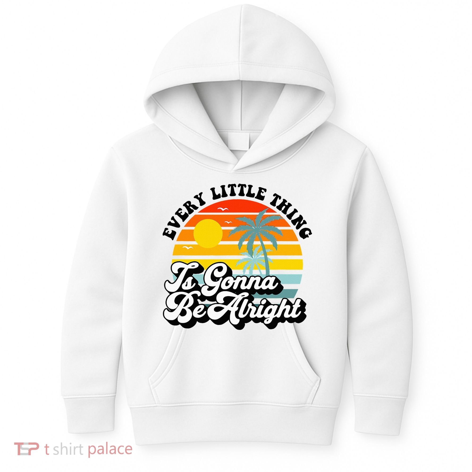 Every Little Thing Is Gonna Be Alright Jamaica Island Kids Hoodie