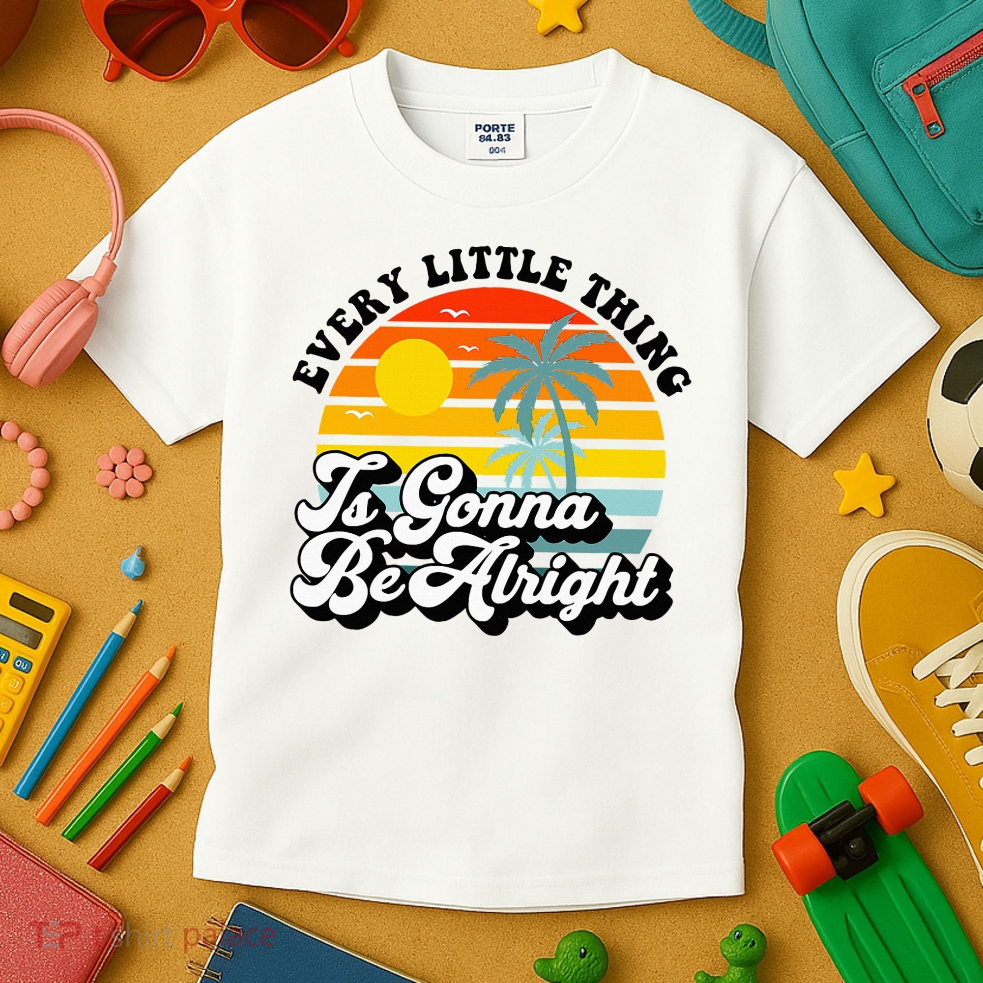 Every Little Thing Is Gonna Be Alright Jamaica Island Kids T-Shirt