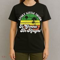 Every Little Thing Is Gonna Be Alright Jamaica Wo Gift T-Shirt thumb 4