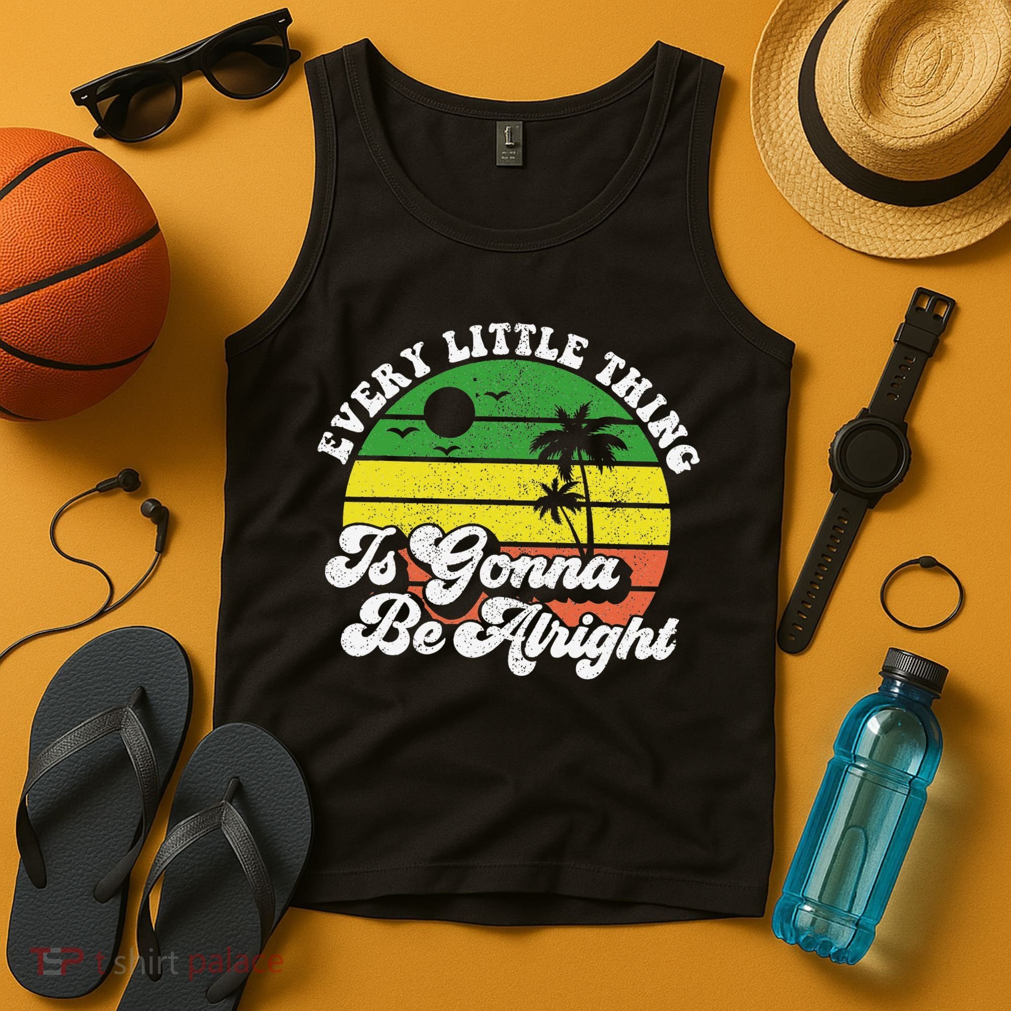 Every Little Thing Is Gonna Be Alright Jamaica Wo Gift Tank Top