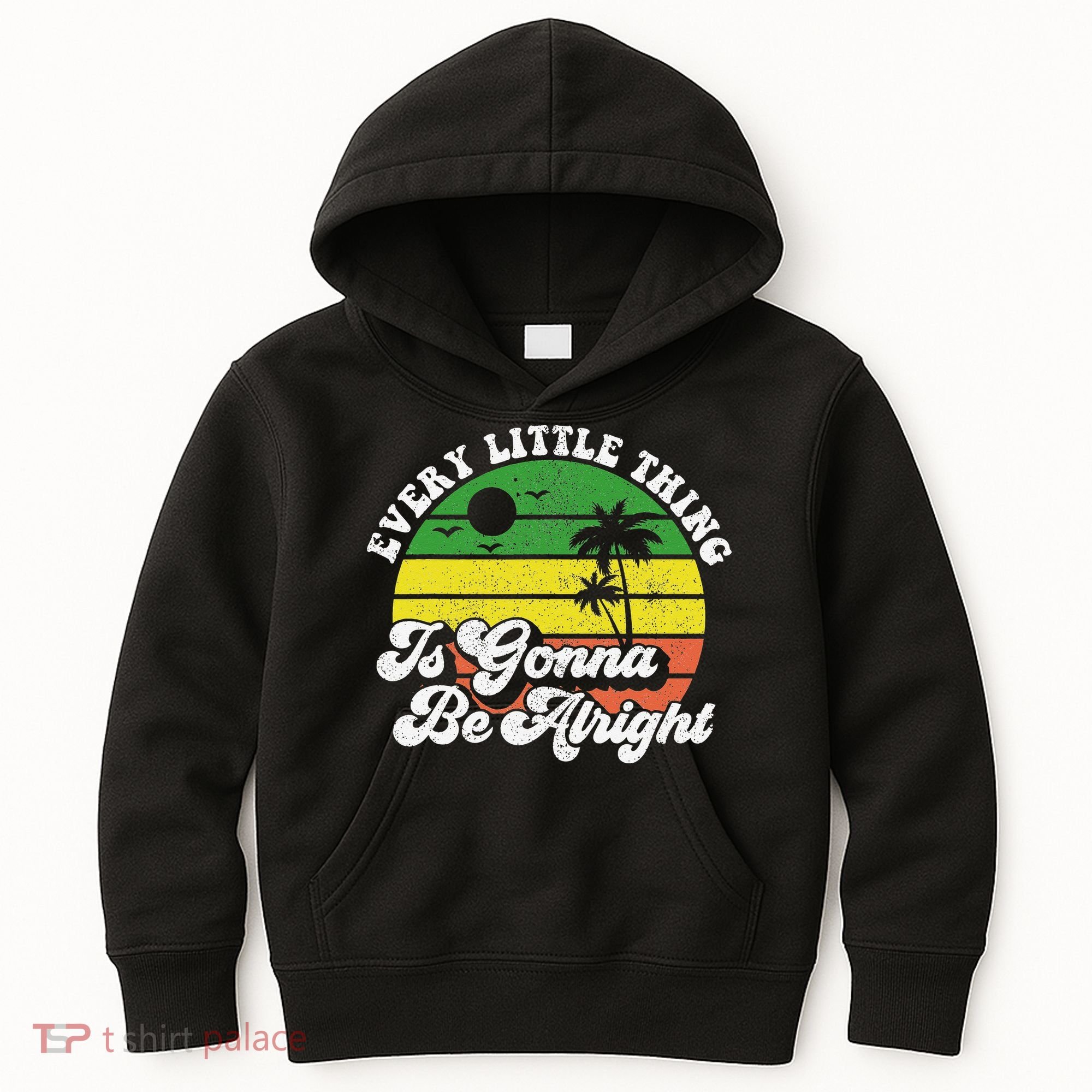 Every Little Thing Is Gonna Be Alright Jamaica Wo Gift Kids Hoodie