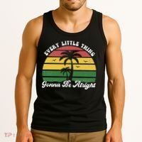 Every Little Thing Is Gonna Be Alright Jamaica Funny Reggae Tank Top thumb 3