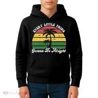 Every Little Thing Is Gonna Be Alright Jamaica Funny Reggae Kids Hoodie thumb 4