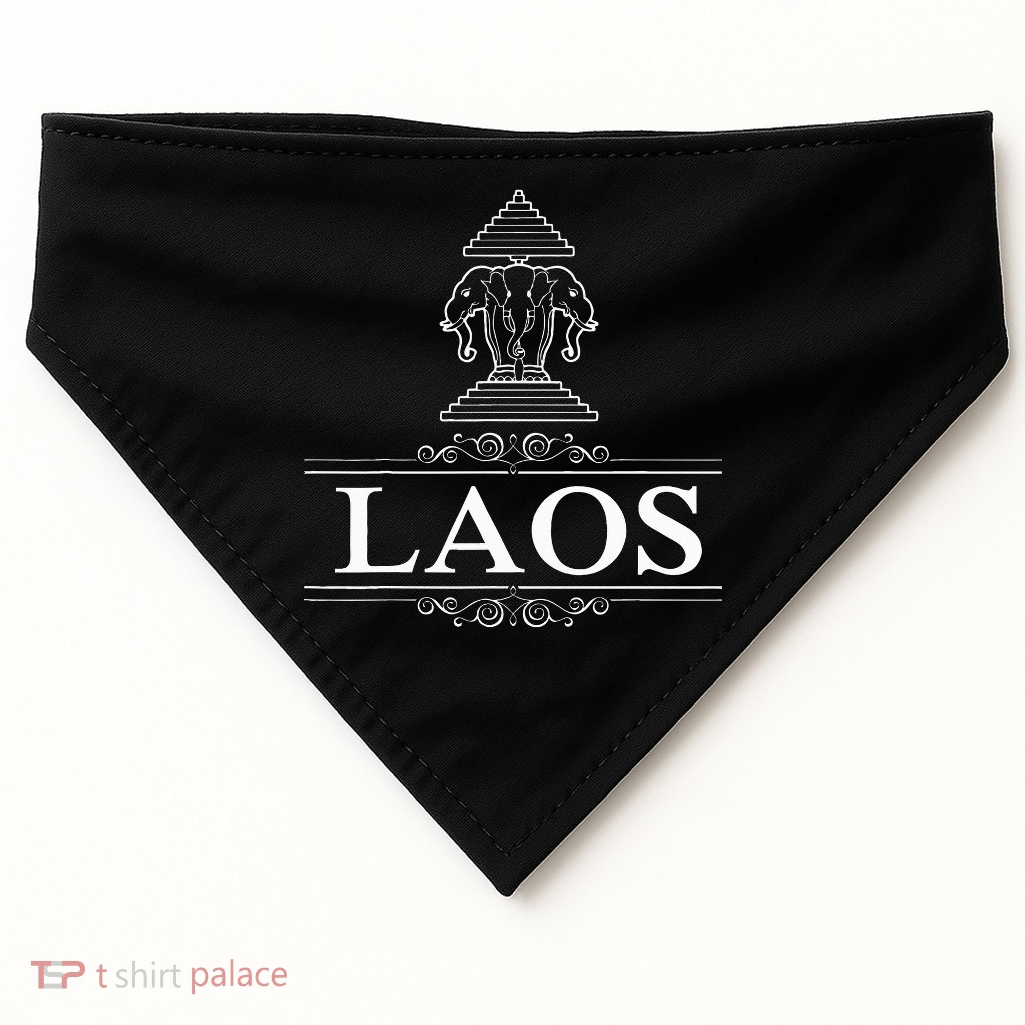 Erawan Laos Three Headed Elephant USA-Made Doggie Bandana