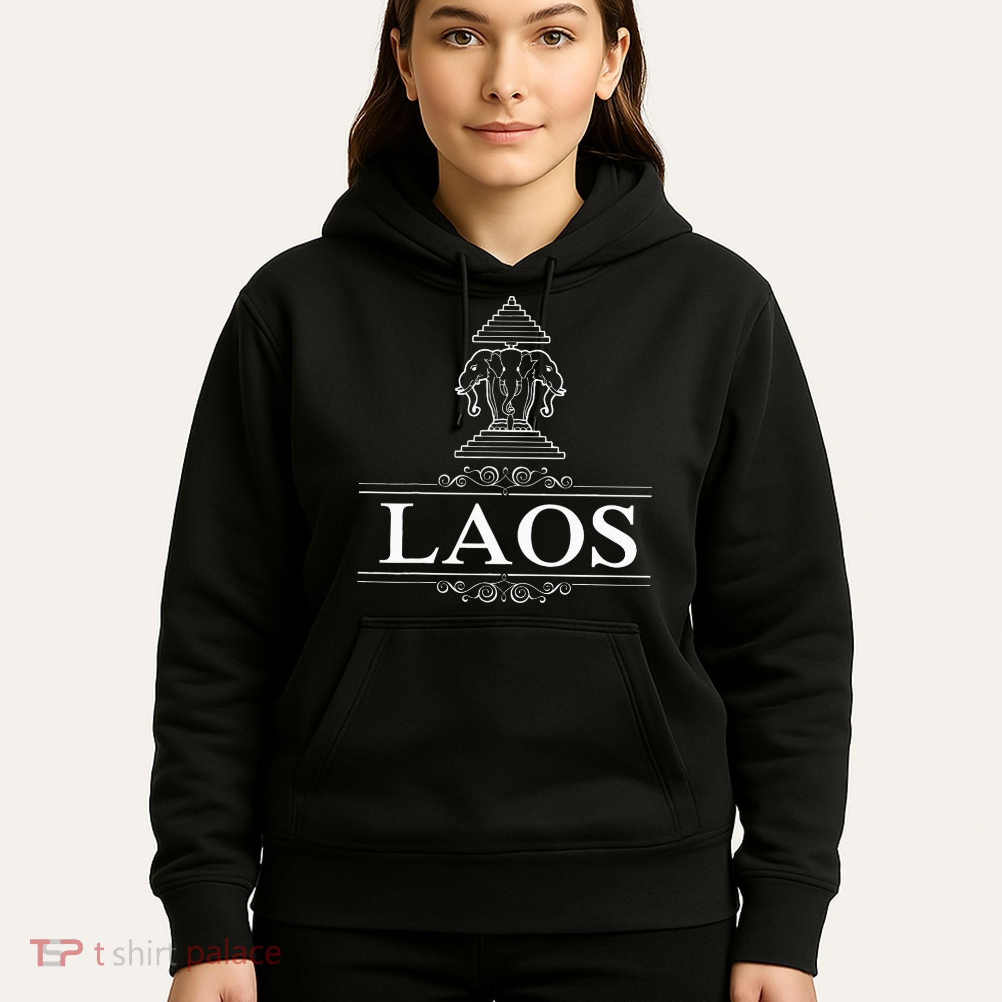 Erawan Laos Three Headed Elephant Hoodie