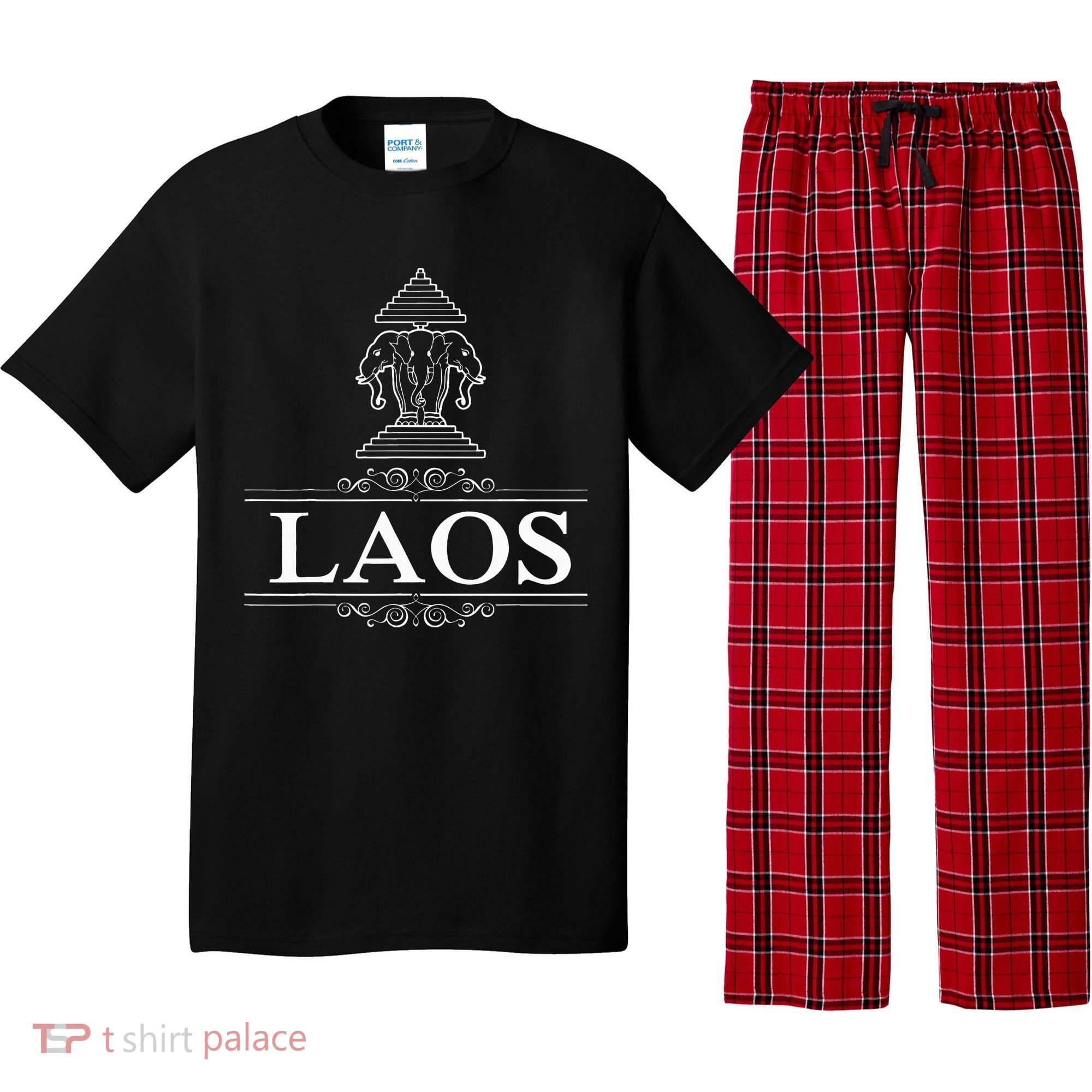 Erawan Laos Three Headed Elephant Pajama Set