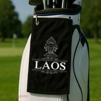 Erawan Laos Three Headed Elephant Golf Towel thumb 2