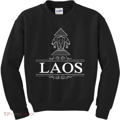 Erawan Laos Three Headed Elephant Kids Sweatshirt