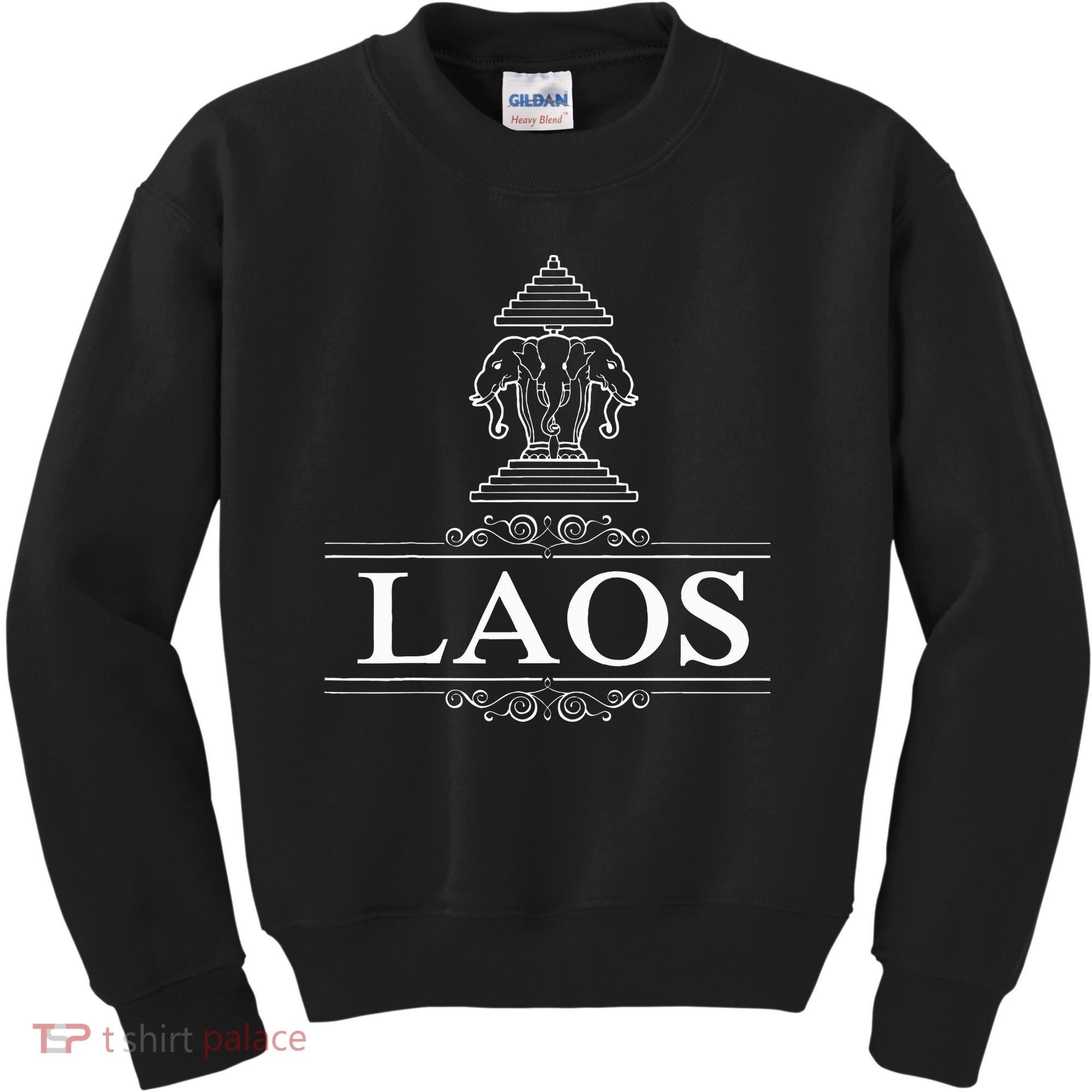 Erawan Laos Three Headed Elephant Kids Sweatshirt