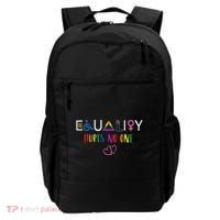 Equality Love Together Equality Hurt No One Human Rights Backpack thumb 0
