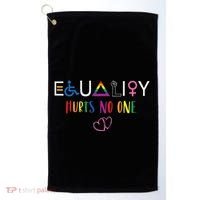 Equality Love Together Equality Hurt No One Human Rights Golf Towel thumb 0