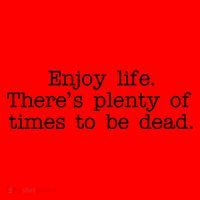 Enjoy Life There's Plenty Of Times To Be Dead Santa Hat thumb 1