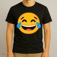 Emoticon Laughing Tears Face With Tears Of Joy Gift T-Shirt thumb 3