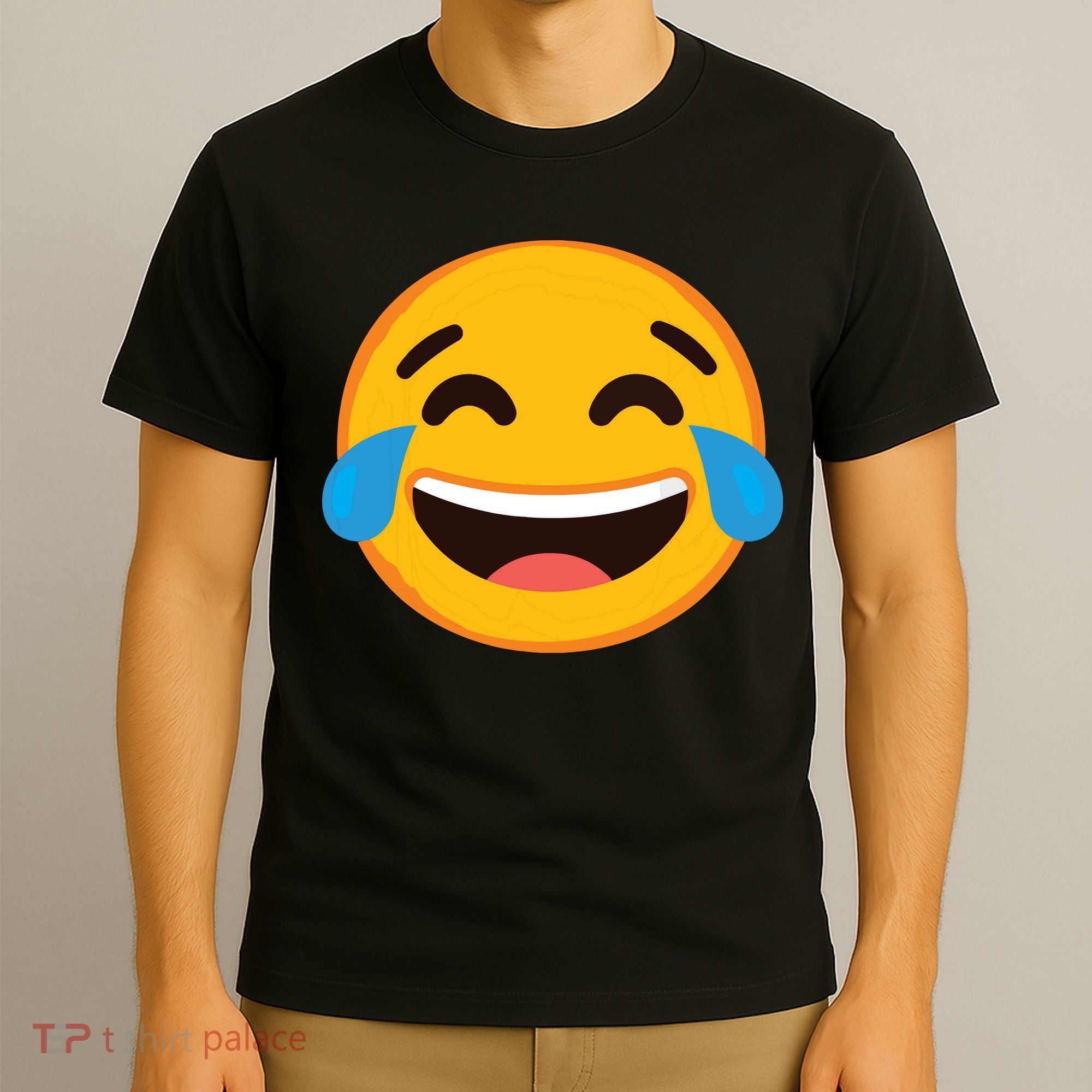 Emoticon Laughing Tears Face With Tears Of Joy Gift T-Shirt