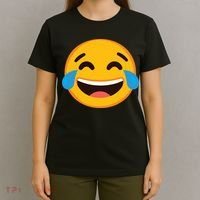Emoticon Laughing Tears Face With Tears Of Joy Gift T-Shirt thumb 4