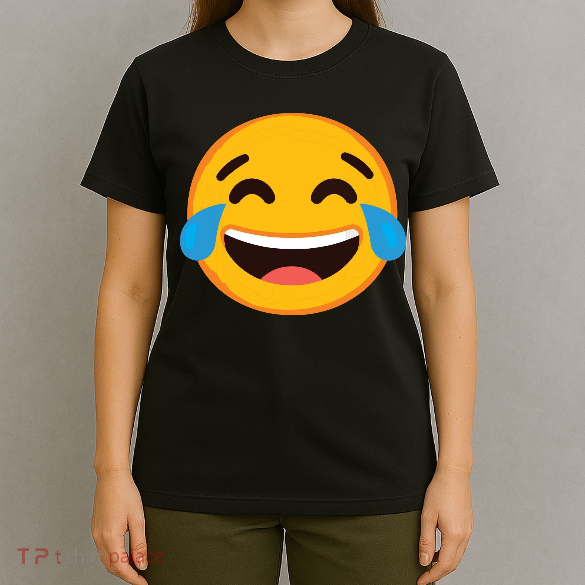 Emoticon Laughing Tears Face With Tears Of Joy Gift T-Shirt