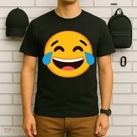 Emoticon Laughing Tears Face With Tears Of Joy Gift T-Shirt thumb 6