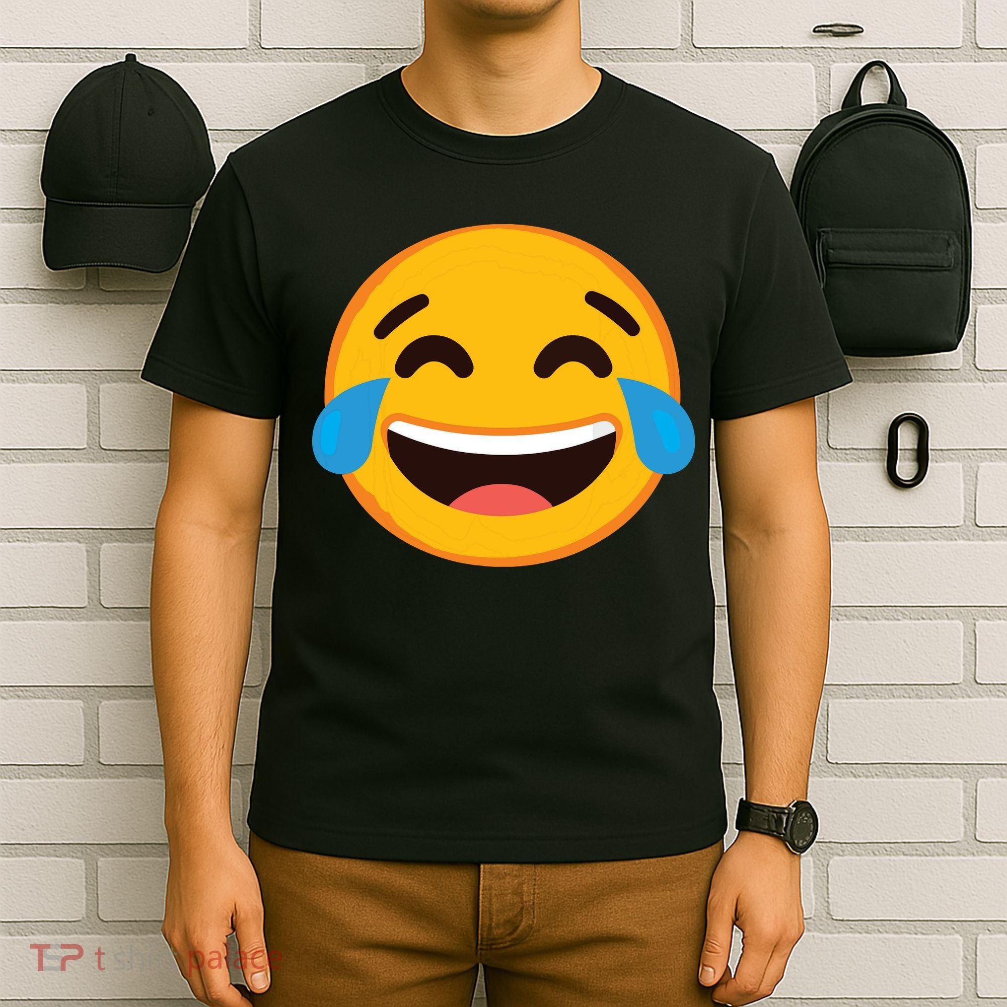 Emoticon Laughing Tears Face With Tears Of Joy Gift T-Shirt