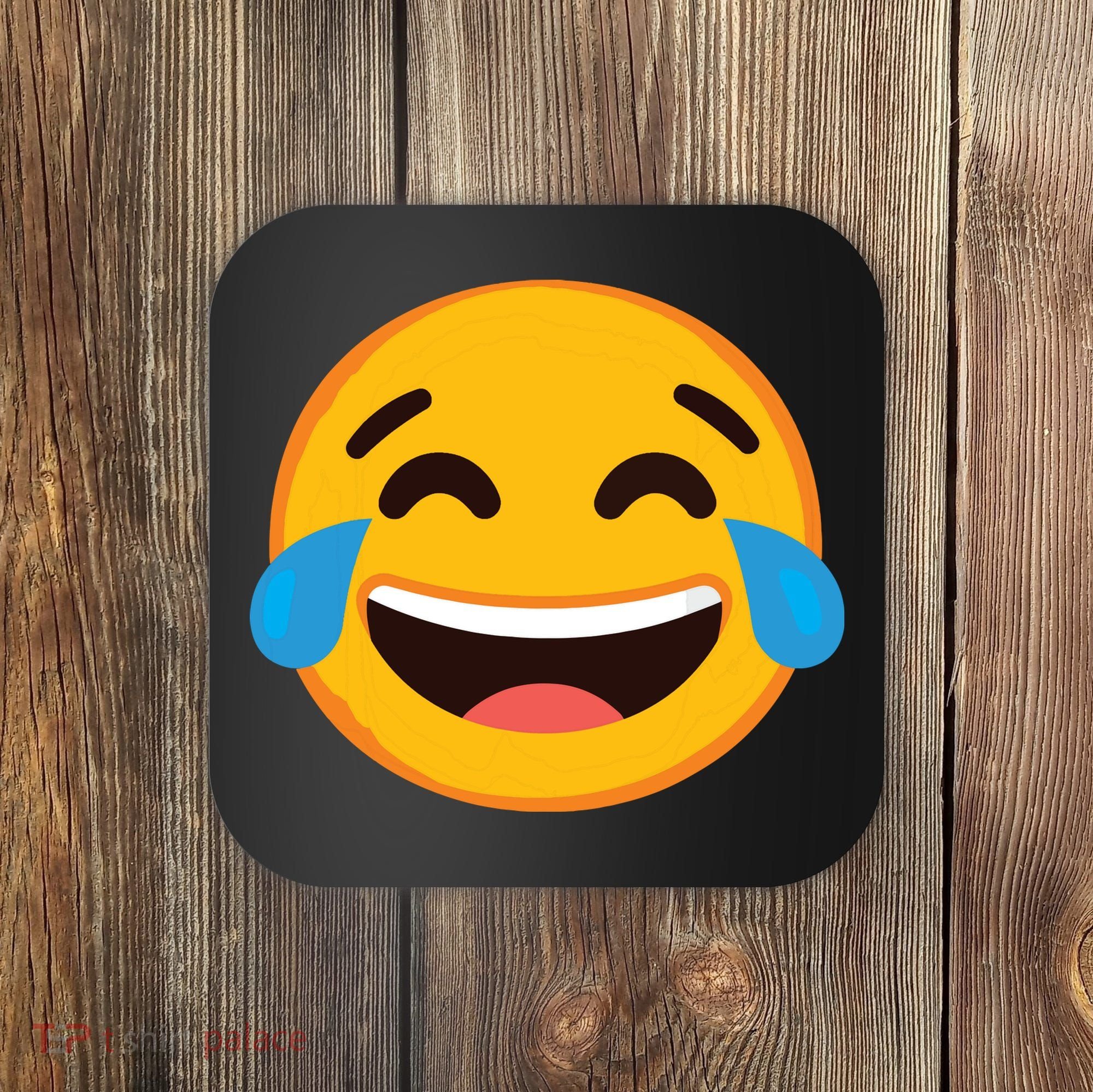Emoticon Laughing Tears Face With Tears Of Joy Gift Coaster